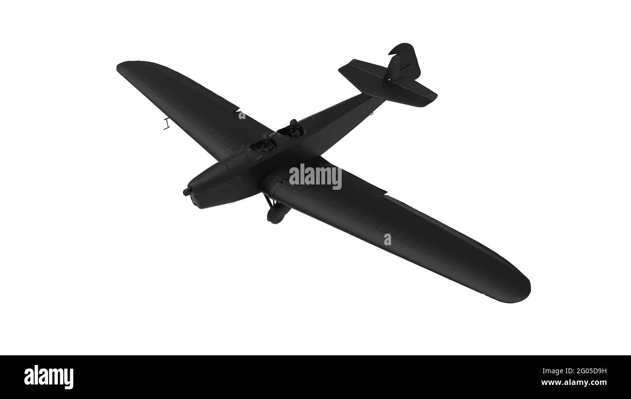 3D rendering of a airplane computer model isolated on empty space 