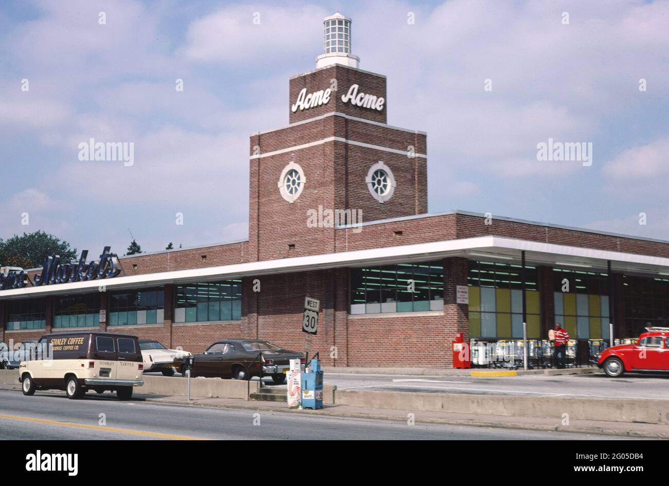 1970s America ACME Market, Haverford, Pennsylvania 1977 Stock Photo