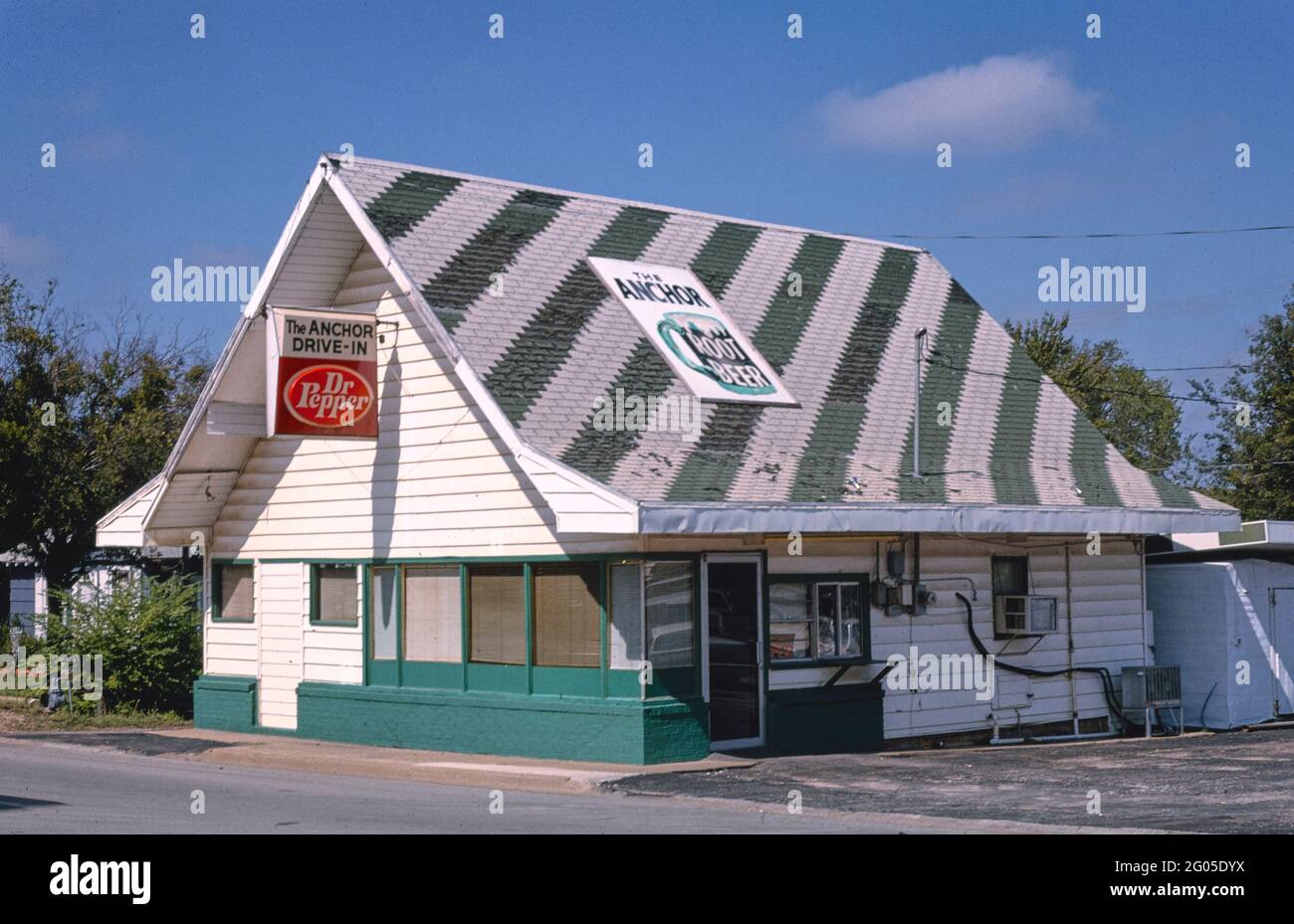 1990s America Anchor Drivein Restaurant, Breckenridge, Texas 1993