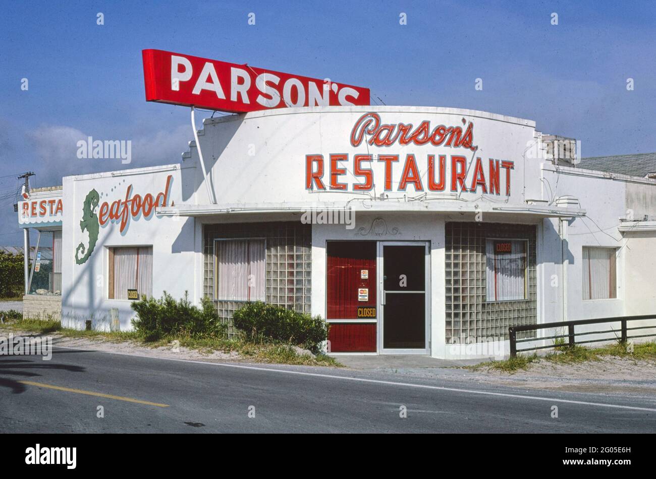1970s America -   Parson's Restaurant, Mayport, Florida 1979 Stock Photo