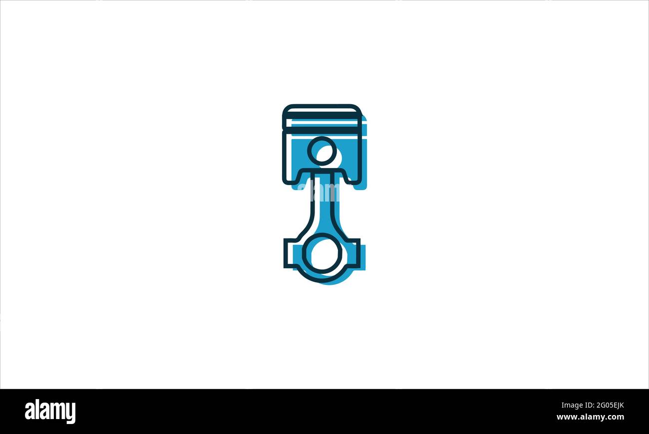 car piston icon logo design illustration vector template symbol Stock Vector