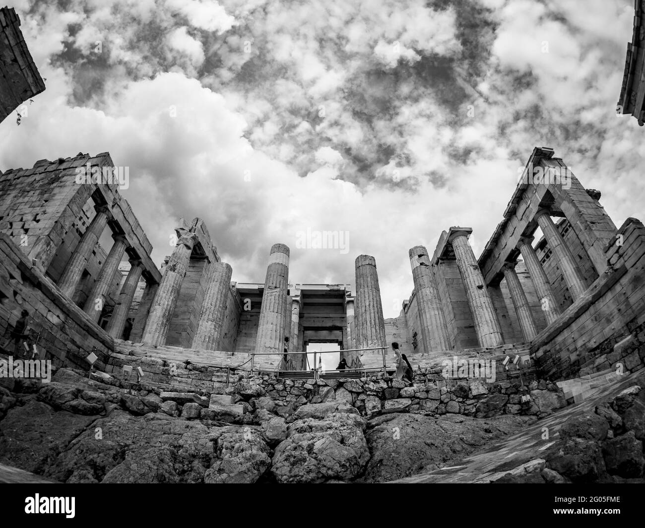 ACROPOLIS-PROPYLAE Stock Photo