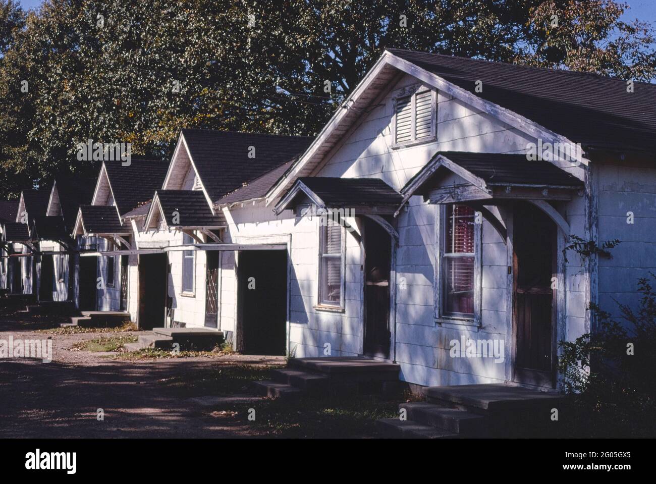 1970s United States B&A Motel, Brinkley, Arkansas 1979 Stock Photo