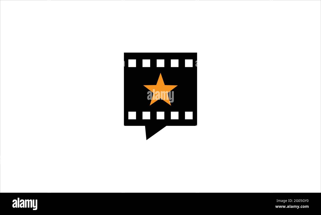 video pad star icon logo design illustration vector template Stock Vector