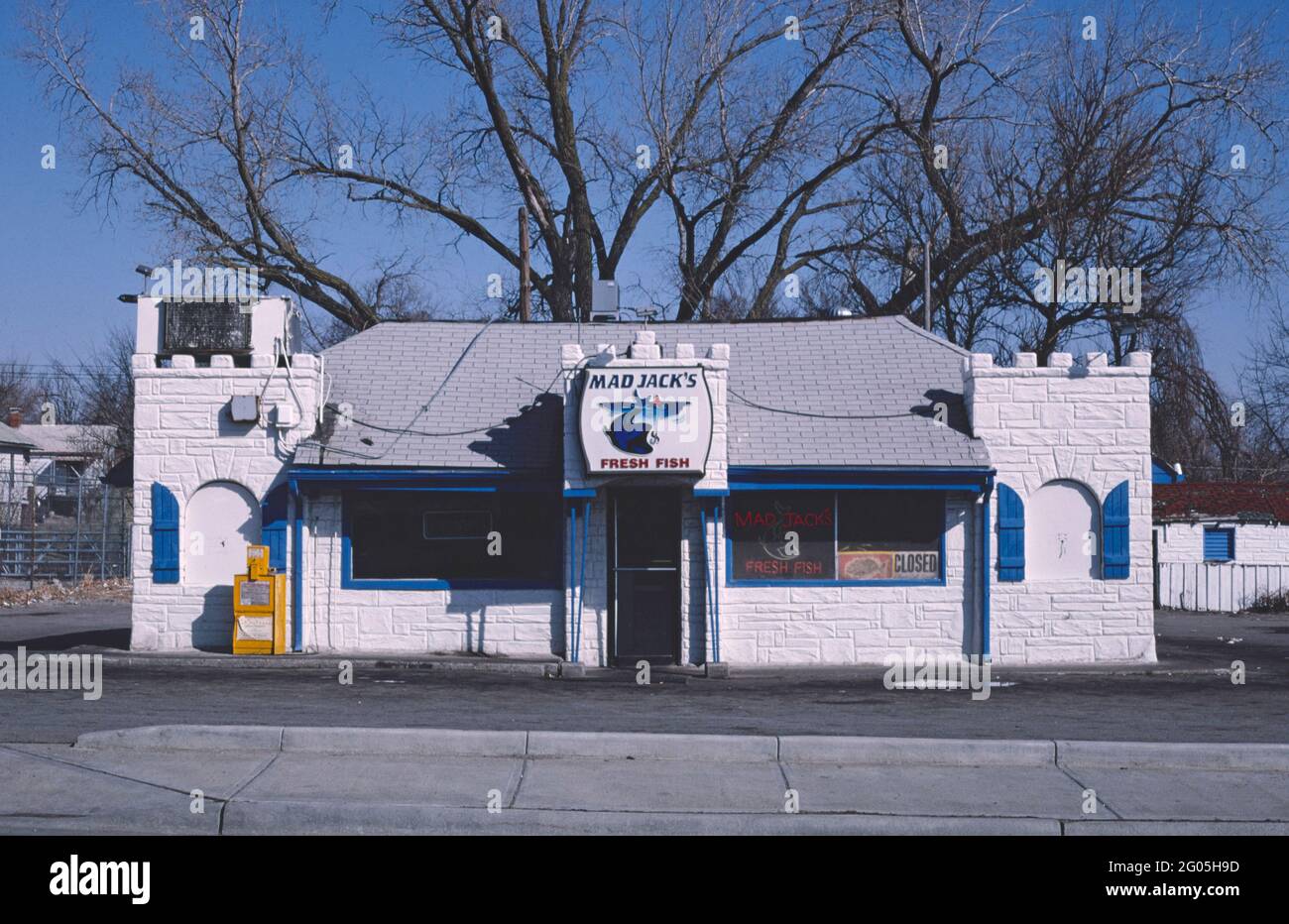 1990s America Mad Jack's Fresh Fish, Kansas City, Kansas 1994 Stock