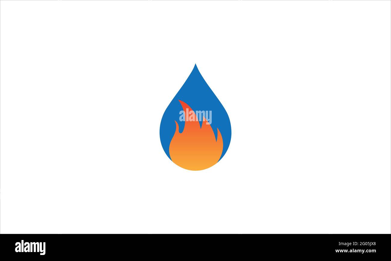 fire flare heat droplets element image vector icon logo design vector template Stock Vector