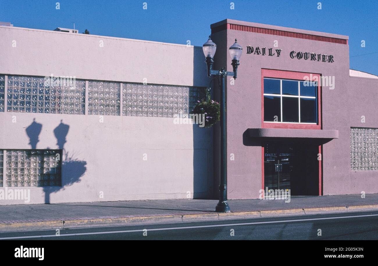 2000s America -  Daily Courier, Northeast 17th Street, Grants Pass, Oregon 2003 Stock Photo