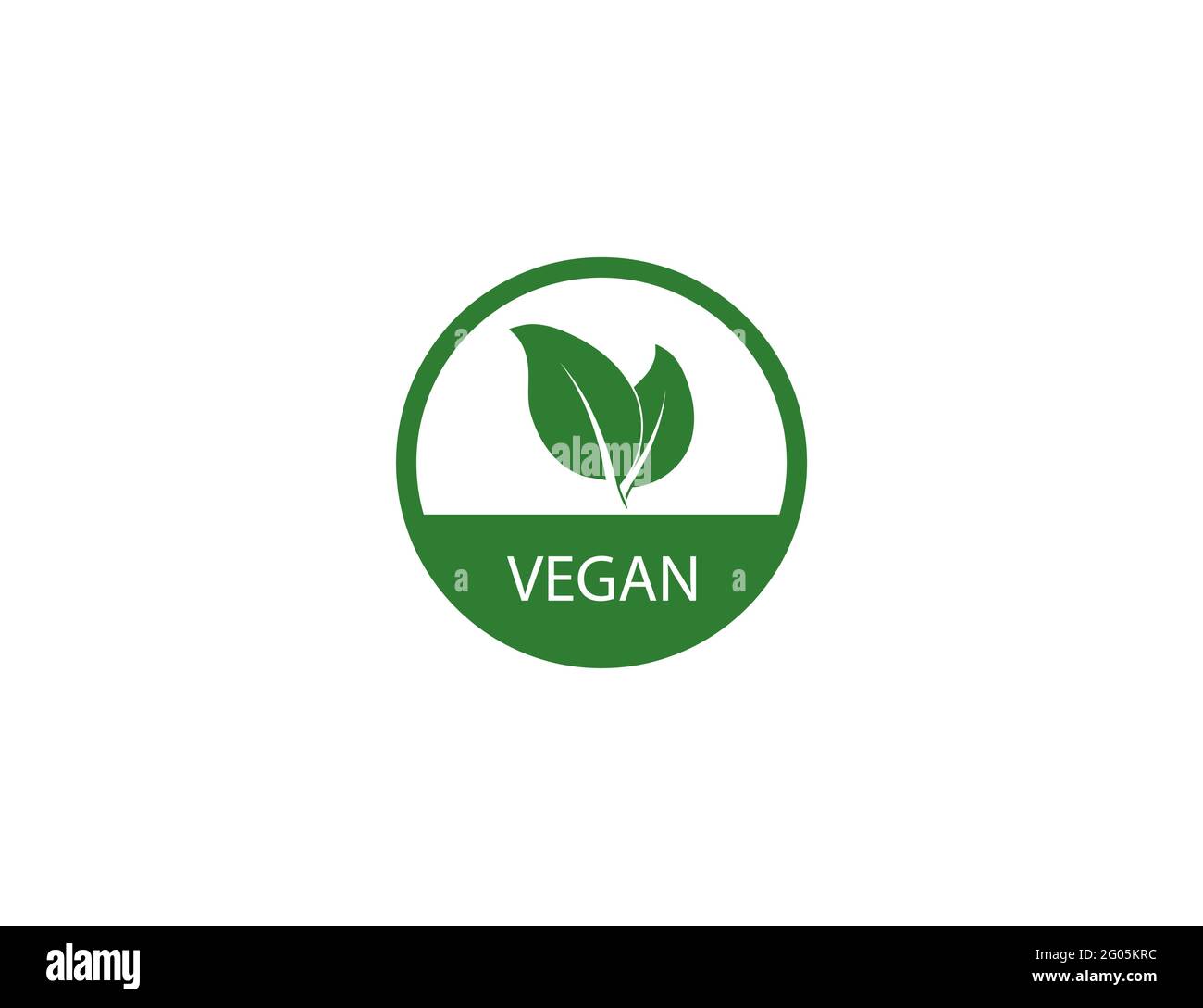Vegan, leaf, natural icon on white background. Vector illustration