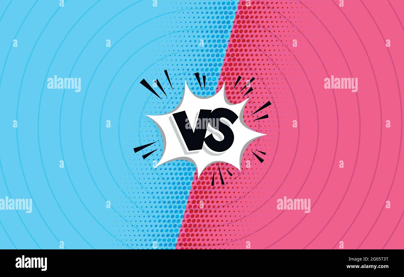 Versus background concept. VS letters for sports and games. Vector HD. Stock Vector