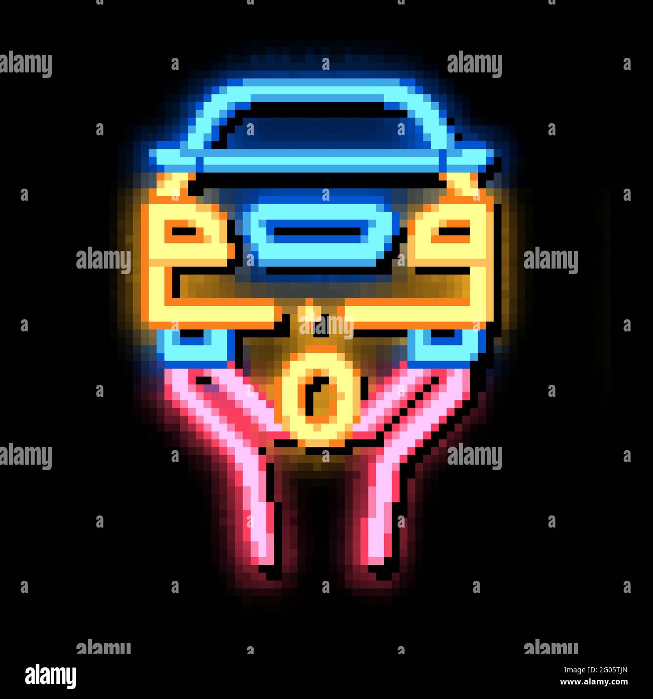 Man Raises Car neon glow icon illustration Stock Vector Image & Art - Alamy