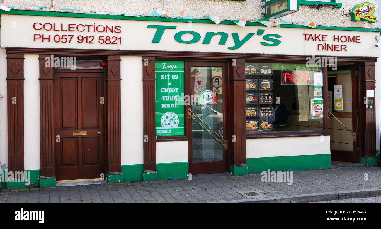Tony's Takeaway, Connaught St. Birr Stock Photo Alamy