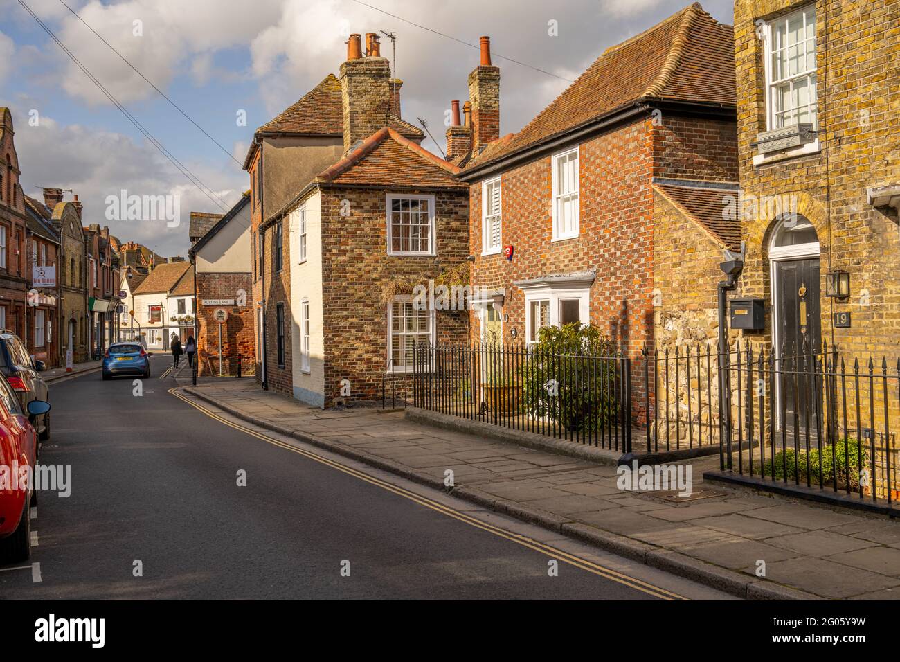 Houses in New Street Sandwich Kent Stock Photo Alamy