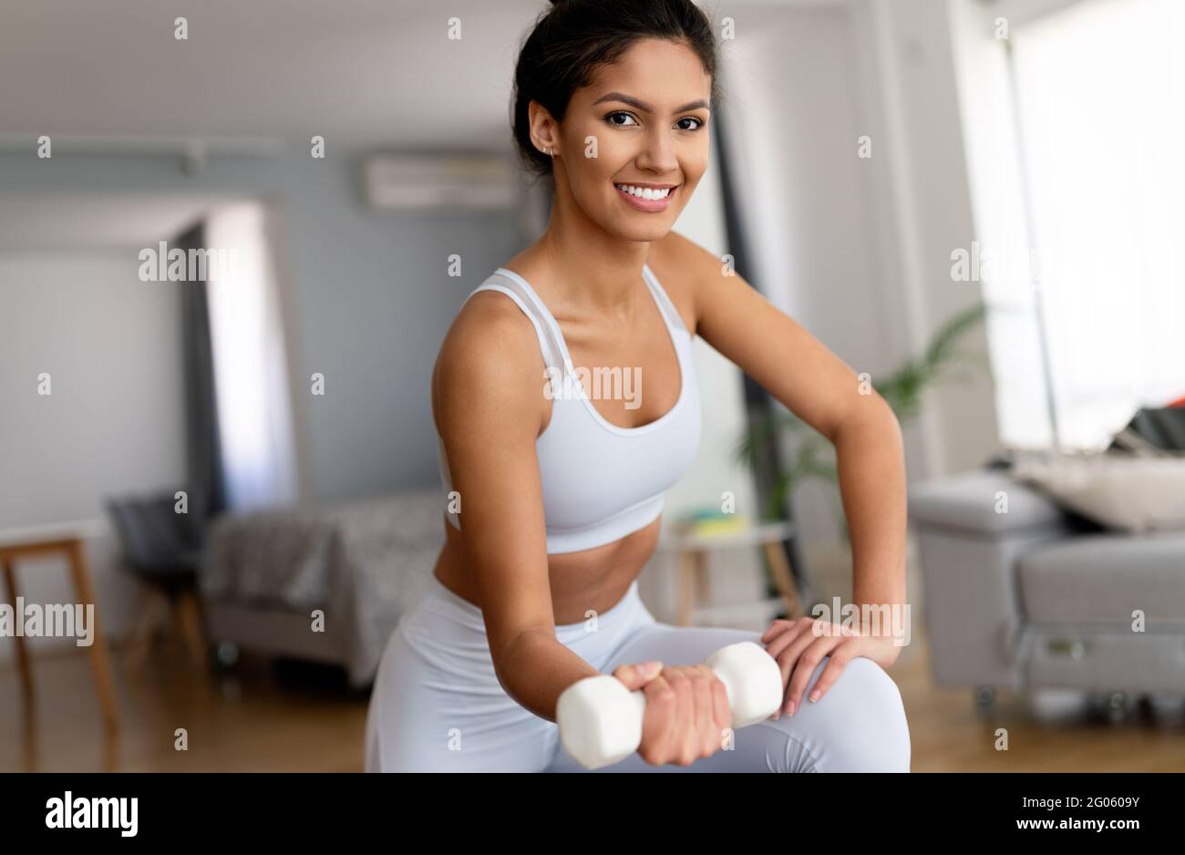 Young woman going gym hi-res stock photography and images - Alamy