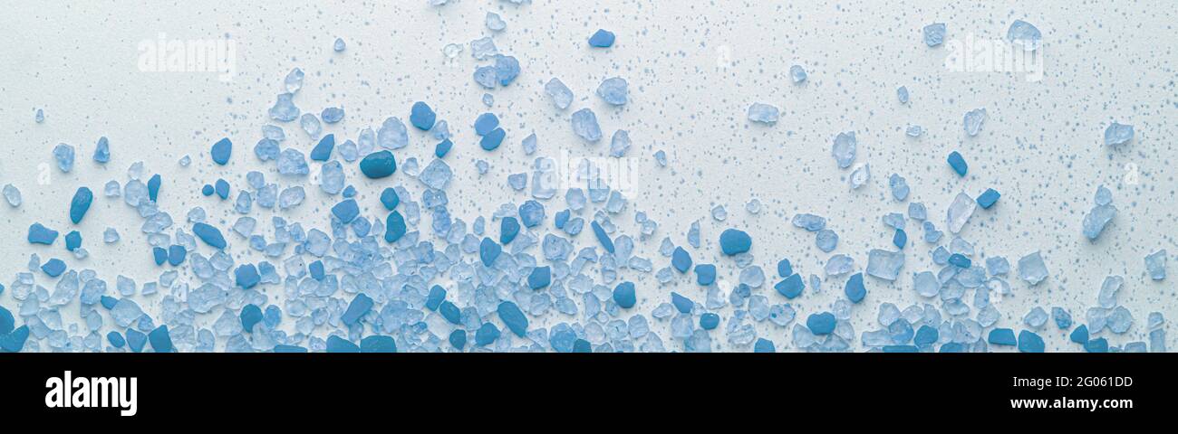 turquoise and blue salt crystals depicting the spray of the sea and waves  Stock Photo - Alamy