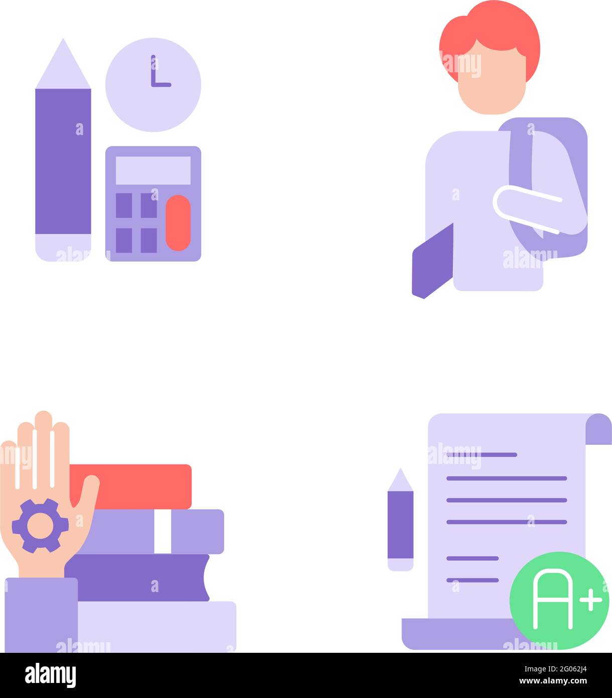 Training courses vector flat color icon set Stock Vector Image & Art ...