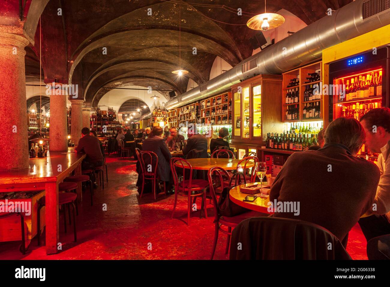 N’ombra de Vin, Cafè and Restaurant in Brera district, Milan, Lombardy, Italy, Europe Stock Photo