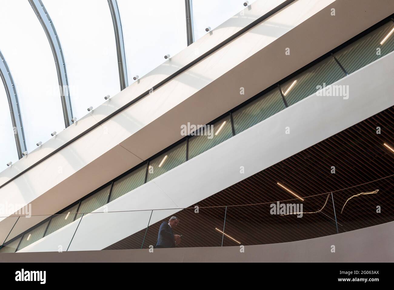 Inside of City Life shopping Center, City Life district, Milan, Lombardy, Italy, Europe Stock Photo