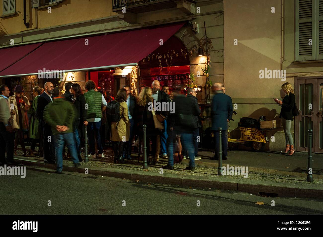 N’ombra de Vin, Cafè and Restaurant in Brera district, Milan, Lombardy, Italy, Europe Stock Photo