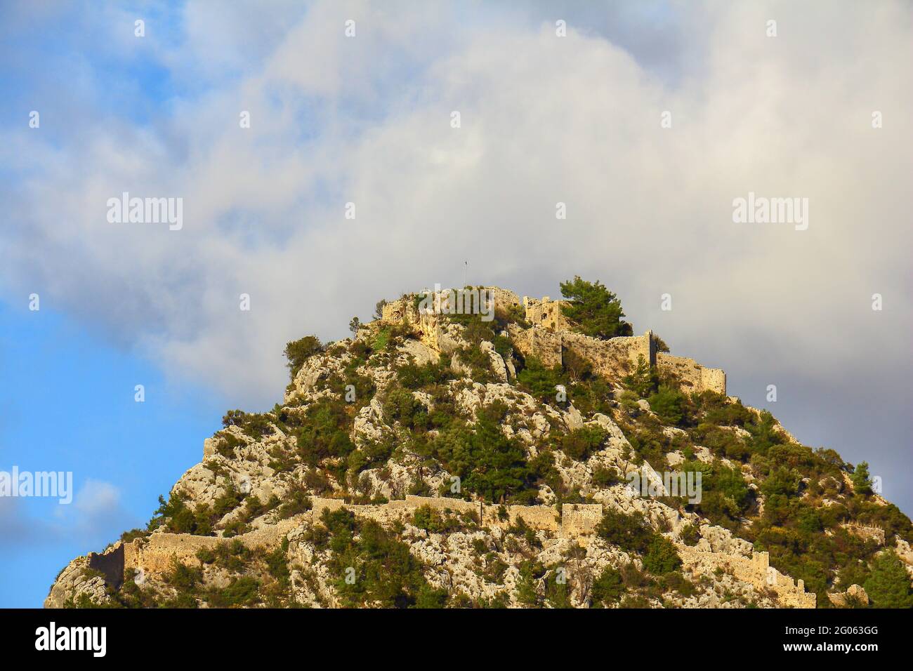 The Alara Castle, historic fortification located at Alanya district of Antalya Turkey Stock Photo