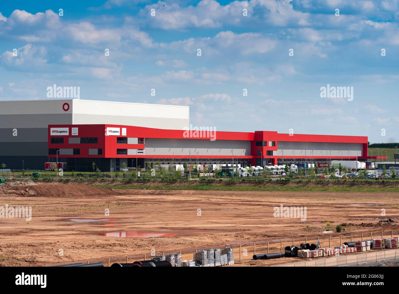 New modern distribution facility Stock Photo