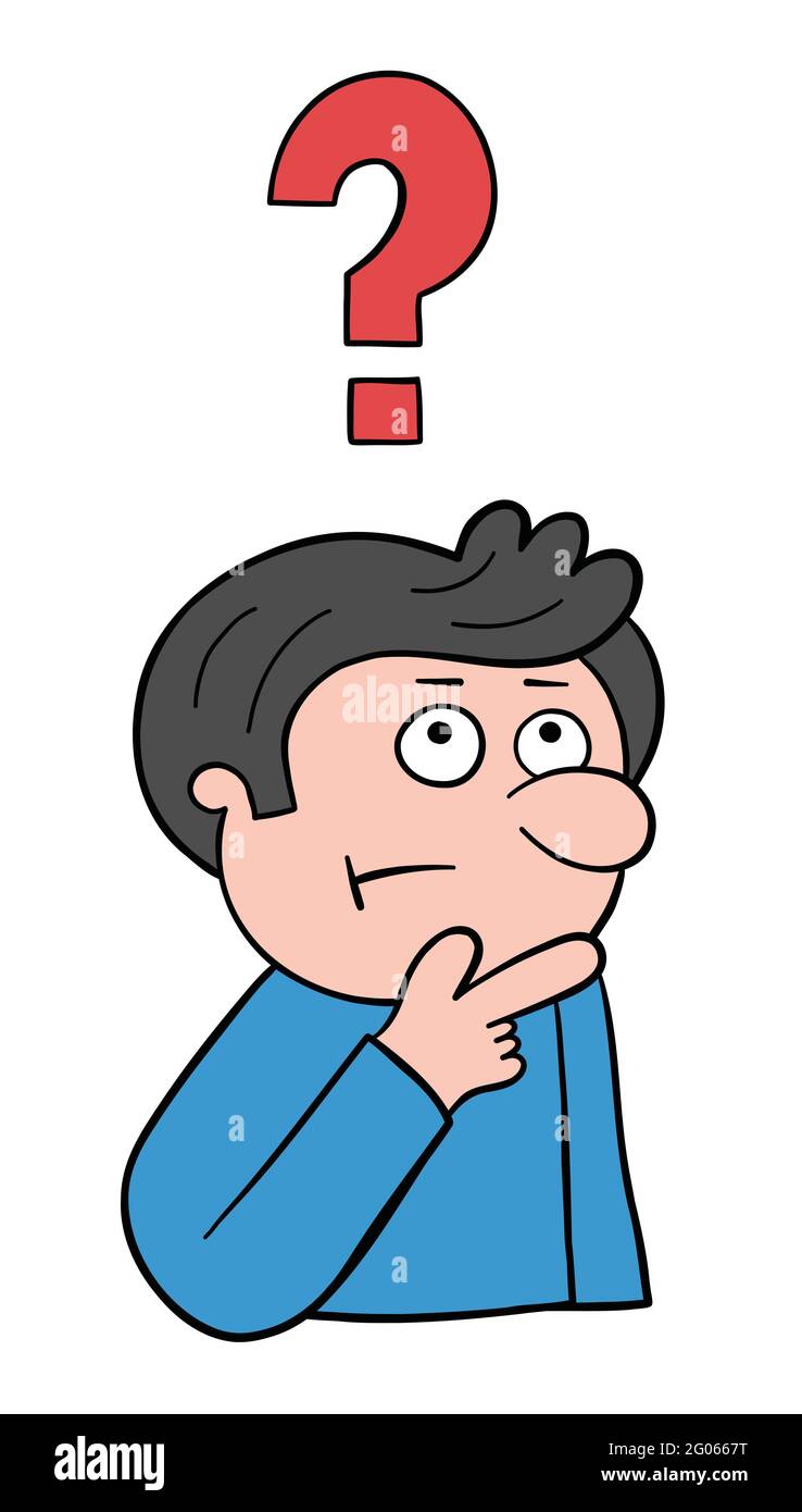 Questioning Man Clipart