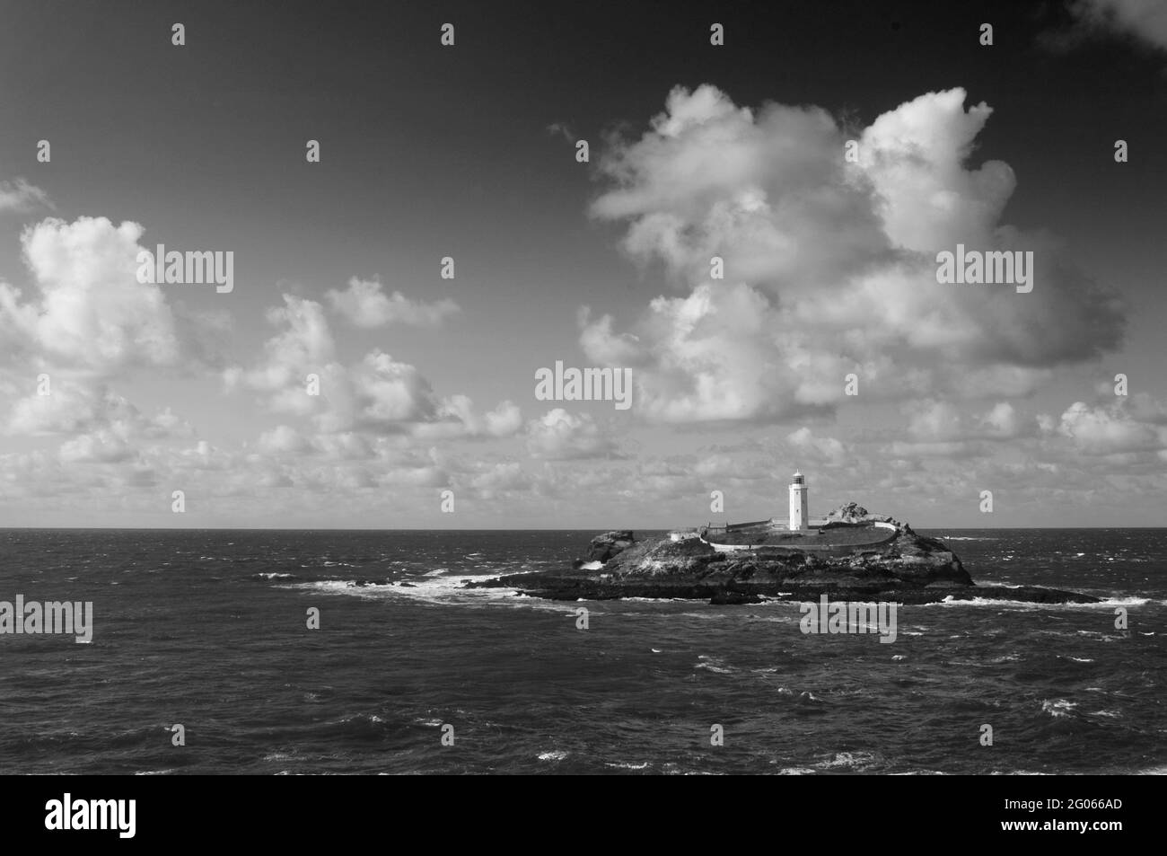 Godrevy Lighthouse, Cornwall, UK - John Gollop Stock Photo