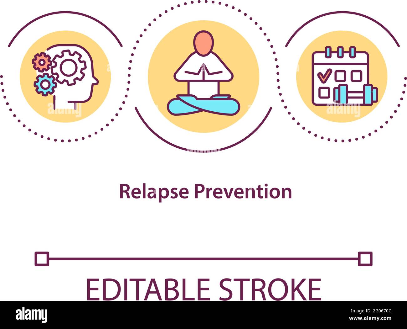 Relapse prevention concept icon Stock Vector Image & Art Alamy