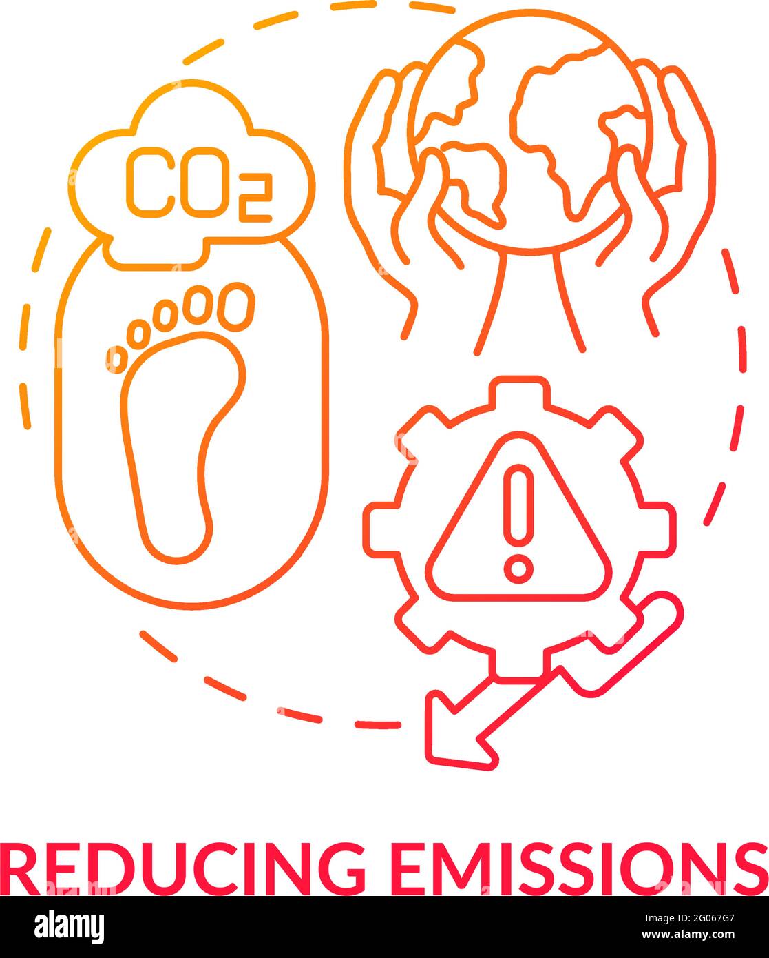 Reducing pollution reduction Stock Vector Images Alamy