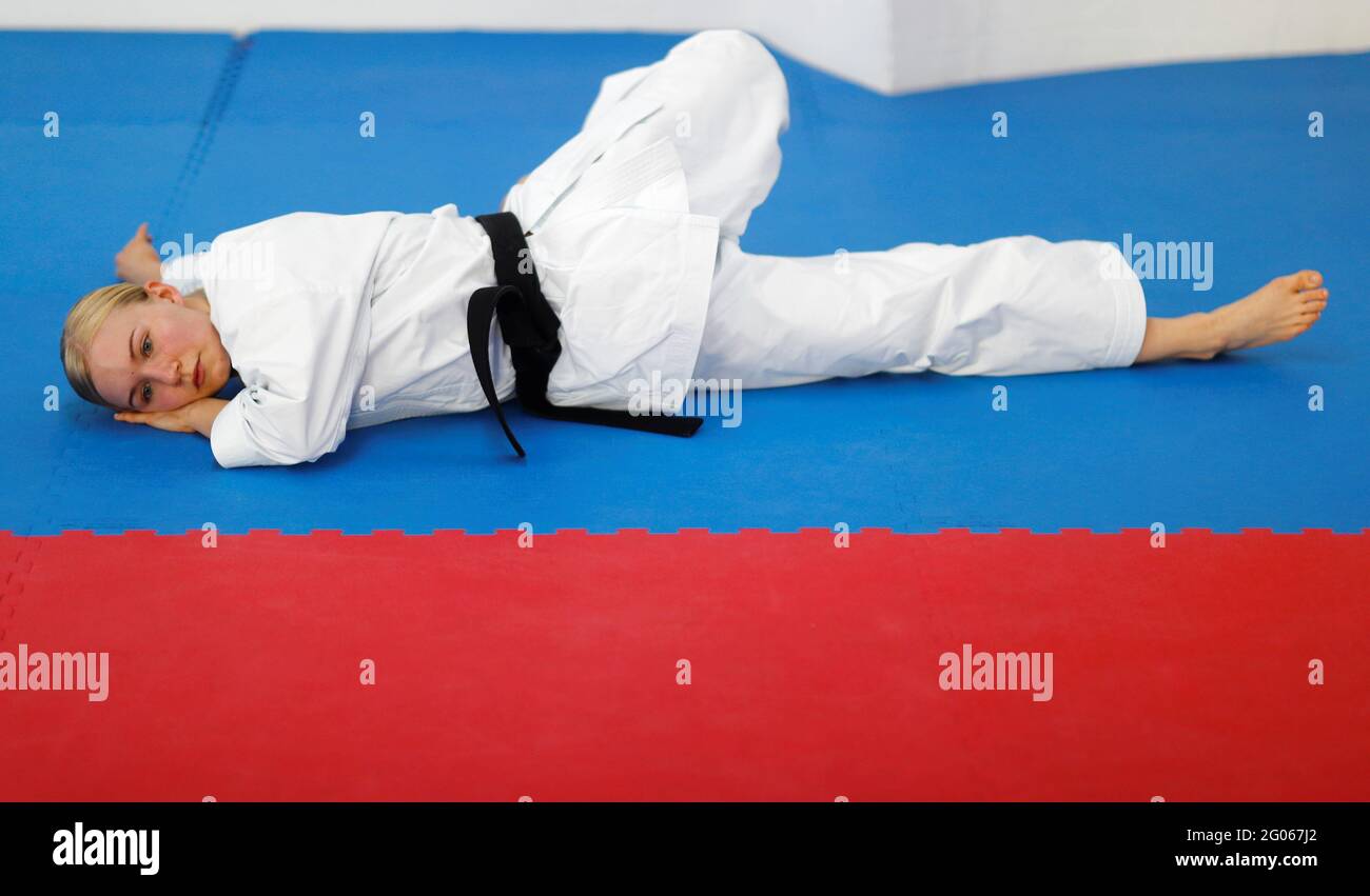 German Kata Karate World Champion Jasmin Juettner Prepares For The Tokyo Olympics With Her Coach Efthimios