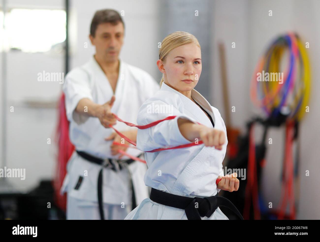 German Kata Karate World Champion Jasmin Juettner Prepares For The Tokyo Olympics With Her Coach Efthimios