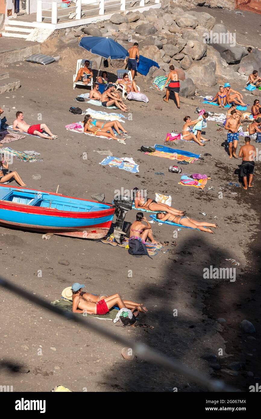 Rinella beach, Salina island, Aeolian Islands, Sicily, Italy, Europe Stock  Photo - Alamy