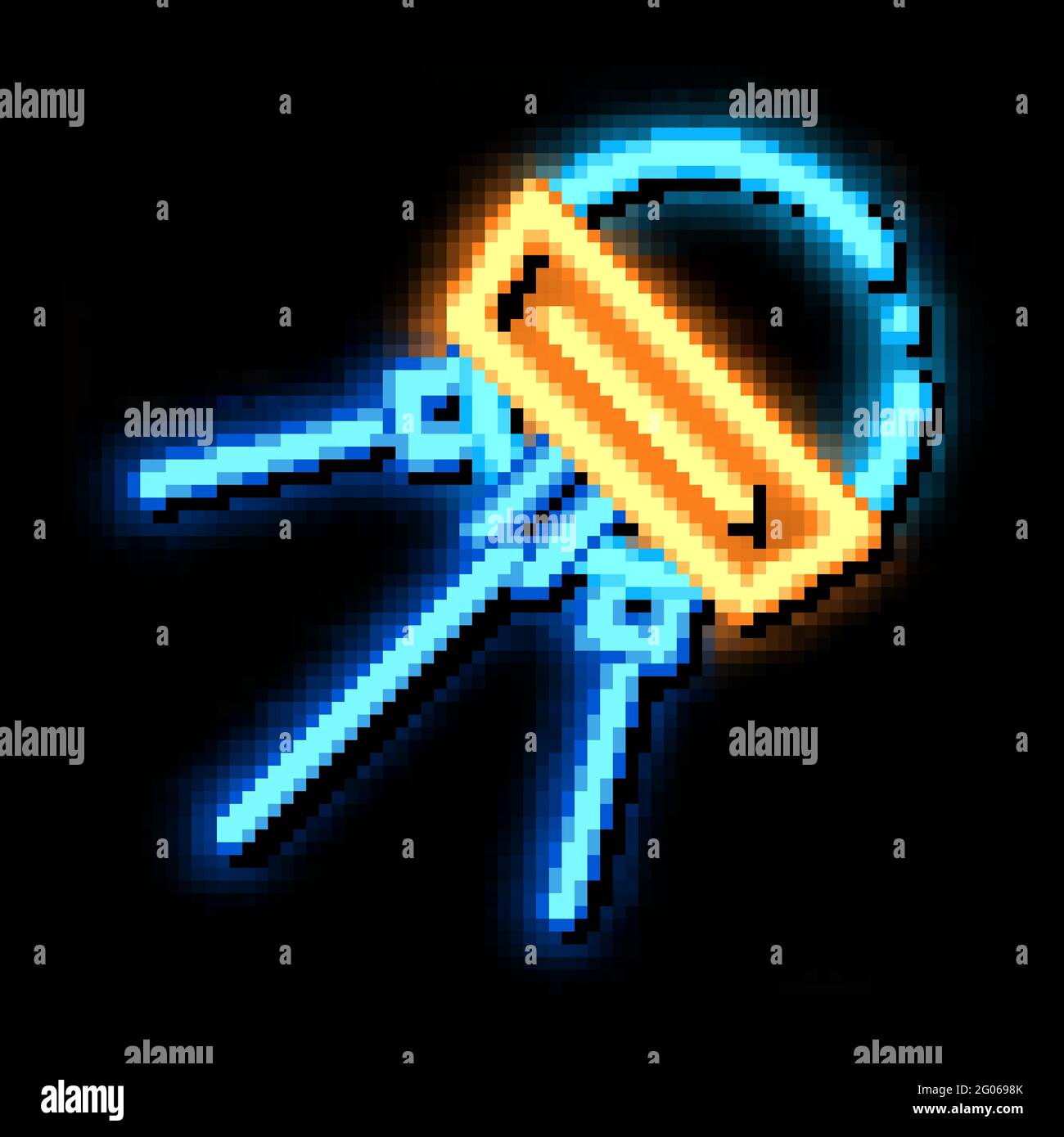 Satellite With Antennas neon glow icon illustration Stock Vector Image ...