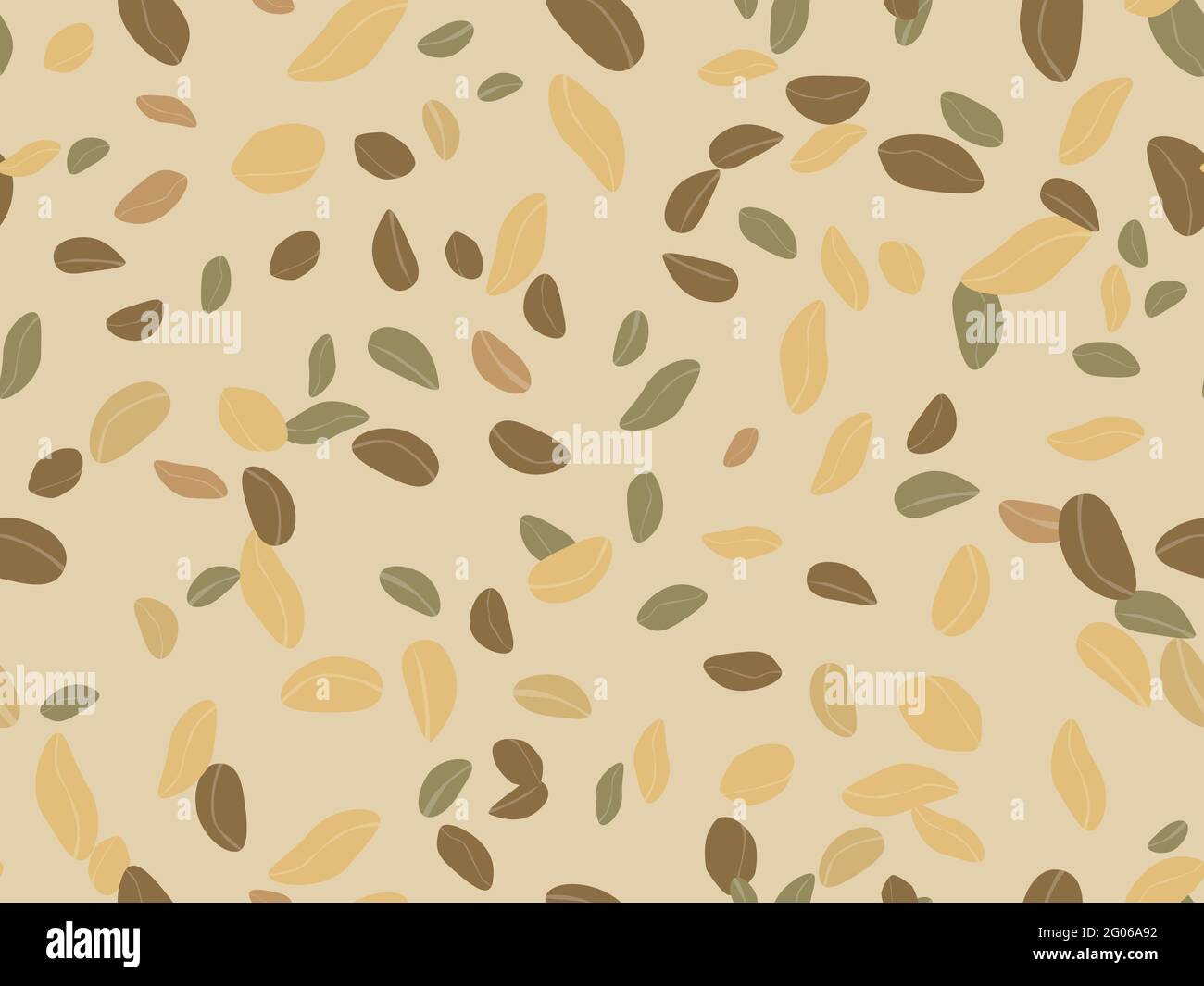 Peanut seamless pattern. Roasted peanuts. Background design for