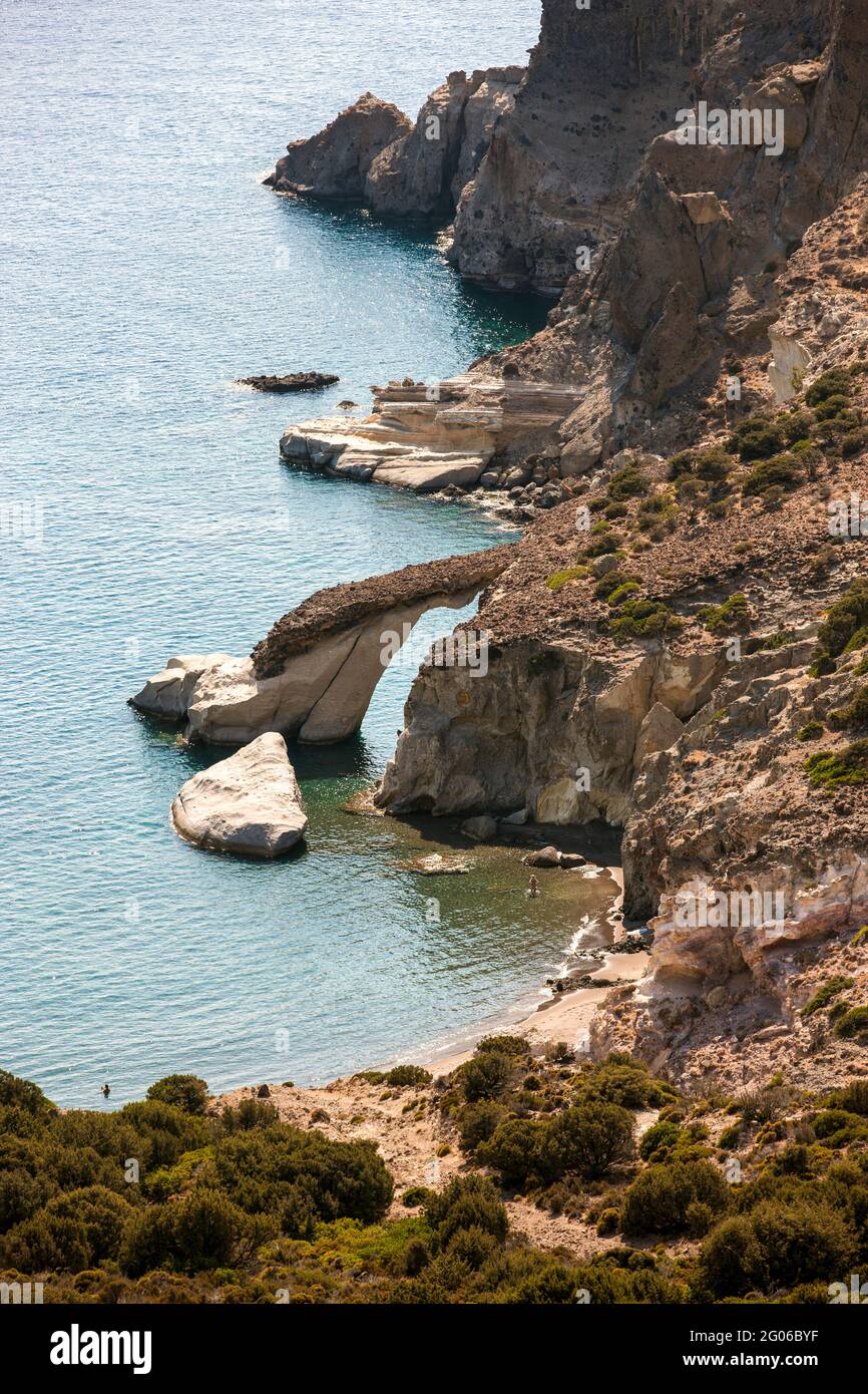 Kleftiko Beach, Milos Island, Greece, Milos, Cyclades, Greece, Europe Stock Photo