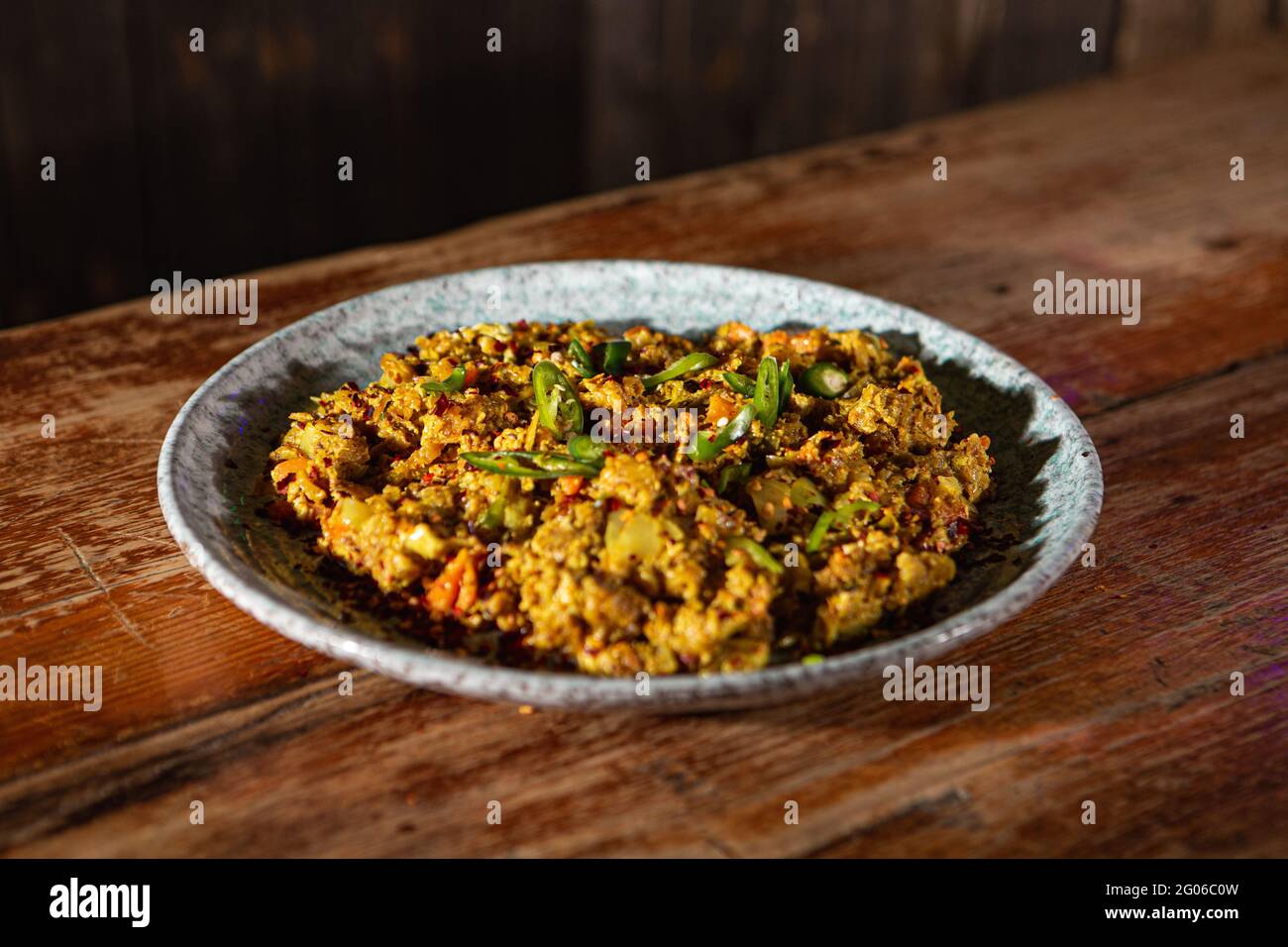 Sri Lankan Kottu Food on Plate Stock Photo Alamy