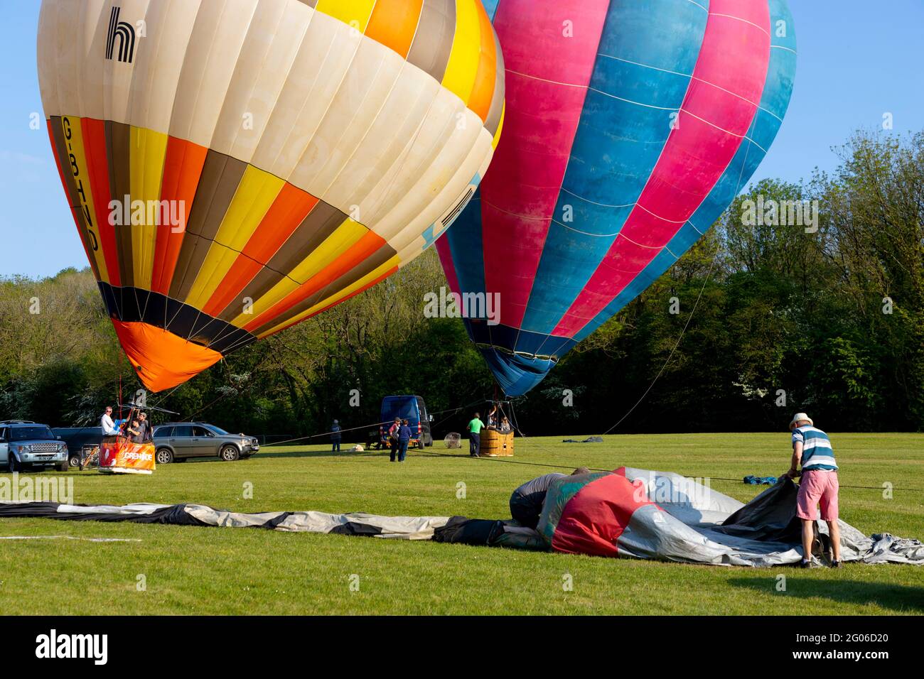 Balloon Festival, Robin Hill, Isle of Wight, England, UK Stock Photo