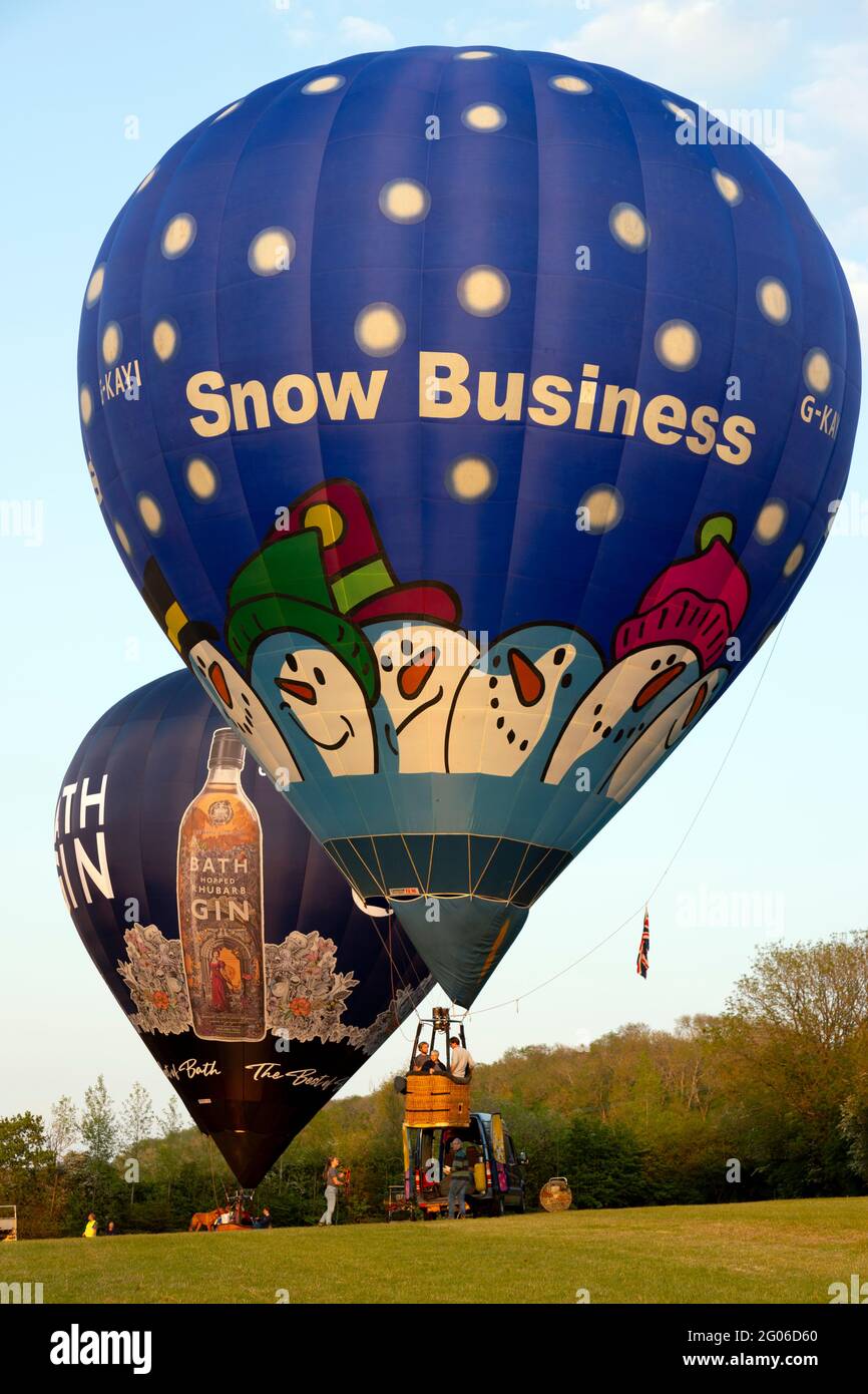 Balloon Festival, Robin Hill, Isle of Wight, England, UK Stock Photo