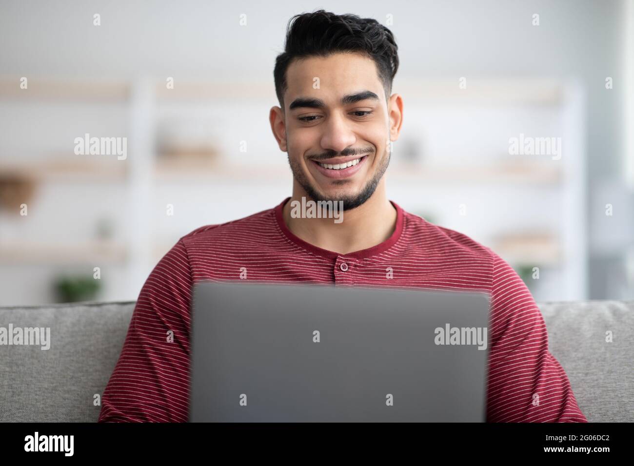 Cheerful middle eastern male hi-res stock photography and images - Alamy