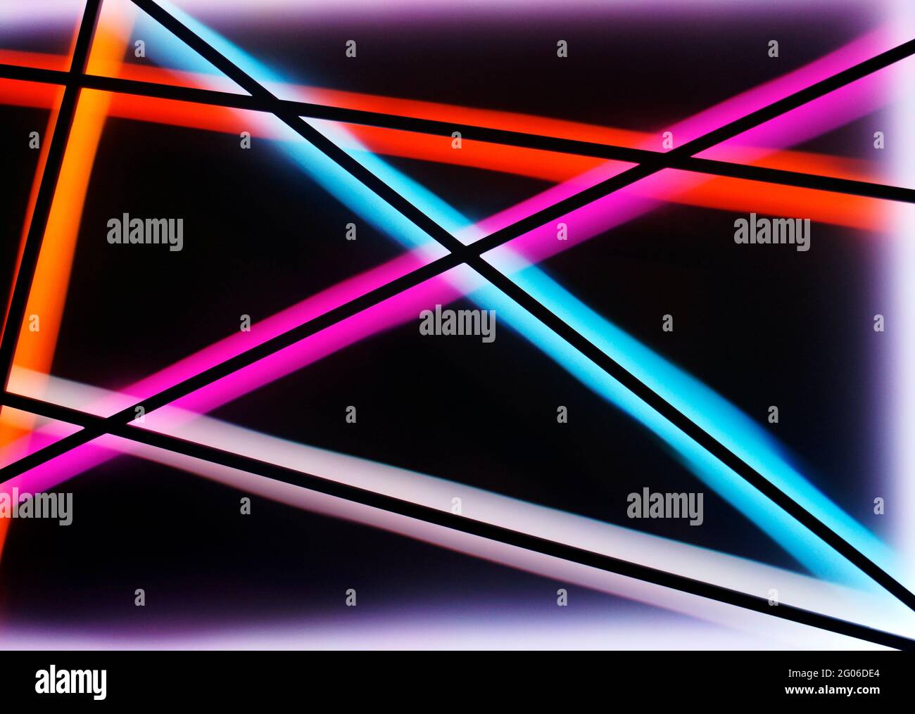 Light colorful lines, geometric background Stock Photo