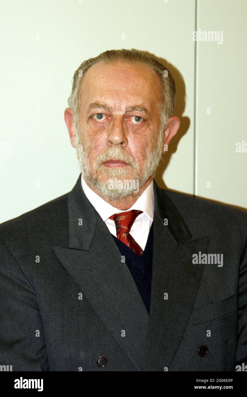 Exclusive - Prince Amedeo, Duke of Aosta attending the presentation of the Yearbook of the Italian Nobility edited by Monumental Edition, at the Palazzo Lascaris in Turin, Italy, on December 10, 2007. The publisher Andrea Borella presented the 2007 edition of the Yearbook of Italian Nobility in one of the rooms of Palazzo Lascaris. Duke Amedeo d'Aosta was the guest of honor at the ceremony. The first edition of the volume dates back to the early 1900s and was the work of Commendatore Giovanni Battista di Crollalanza and his son Goffredo. The peculiarity of this edition is the reintroduction in Stock Photo