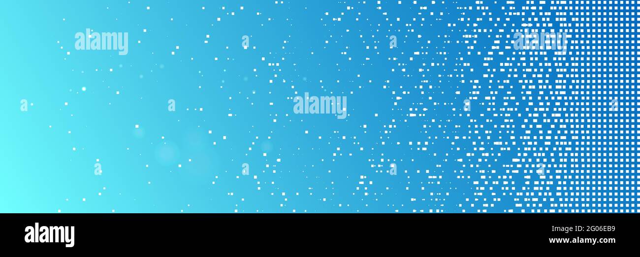 Data Sorting. From Chaos to System. Artificial intelligence.Big data. Smart system. Falling Pixels. Pixel Abstract Mosaic Gradient Design Background. Stock Vector