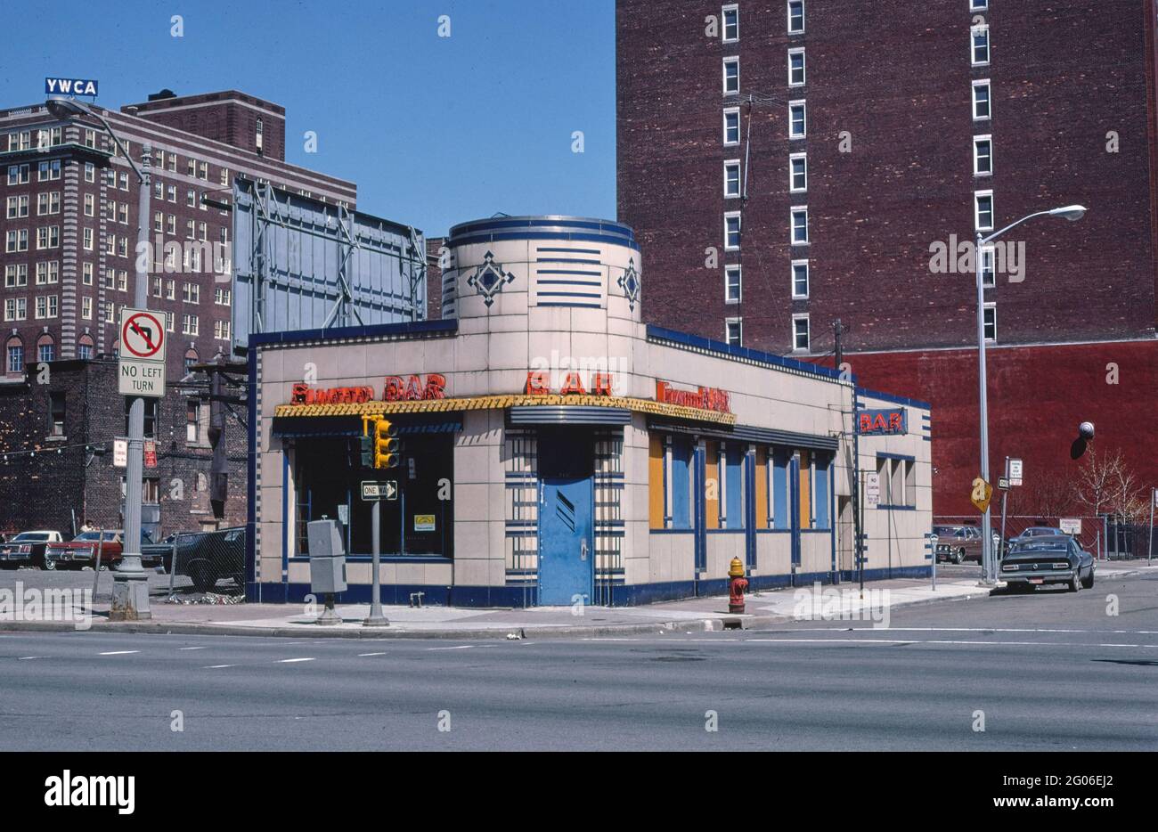 1970s America -  Elwood Bar, Detroit, Michigan 1978 Stock Photo