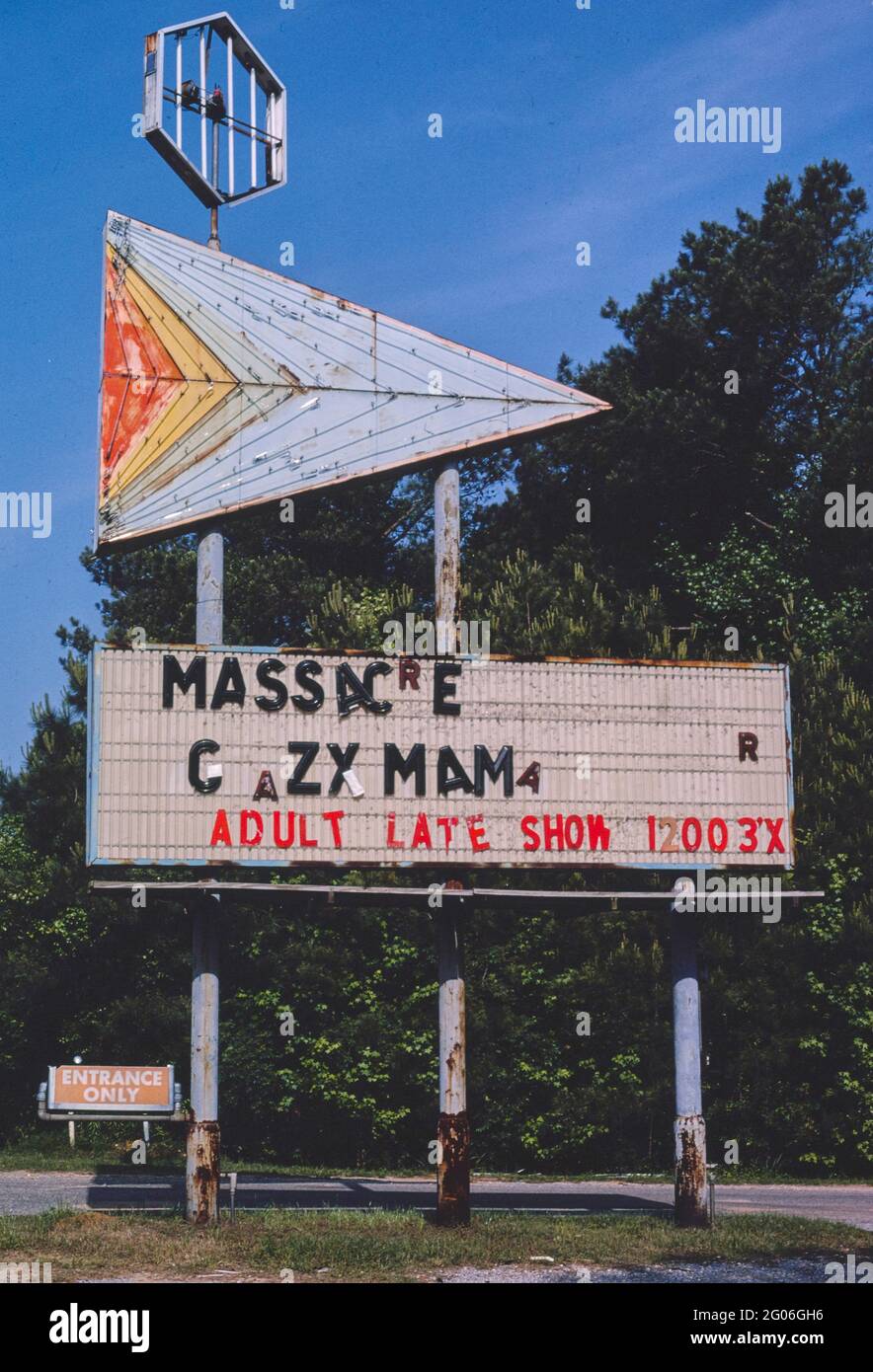 1980s America Selma DriveIn, Selma, Alabama 1982 Stock Photo Alamy