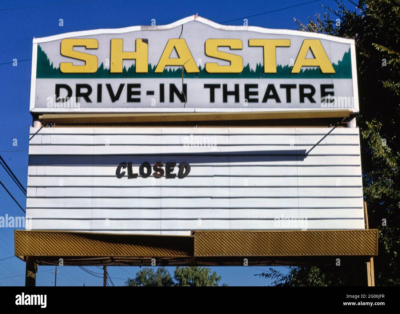1980s America Shasta DriveIn, Klamath Falls, Oregon 1987 Stock Photo
