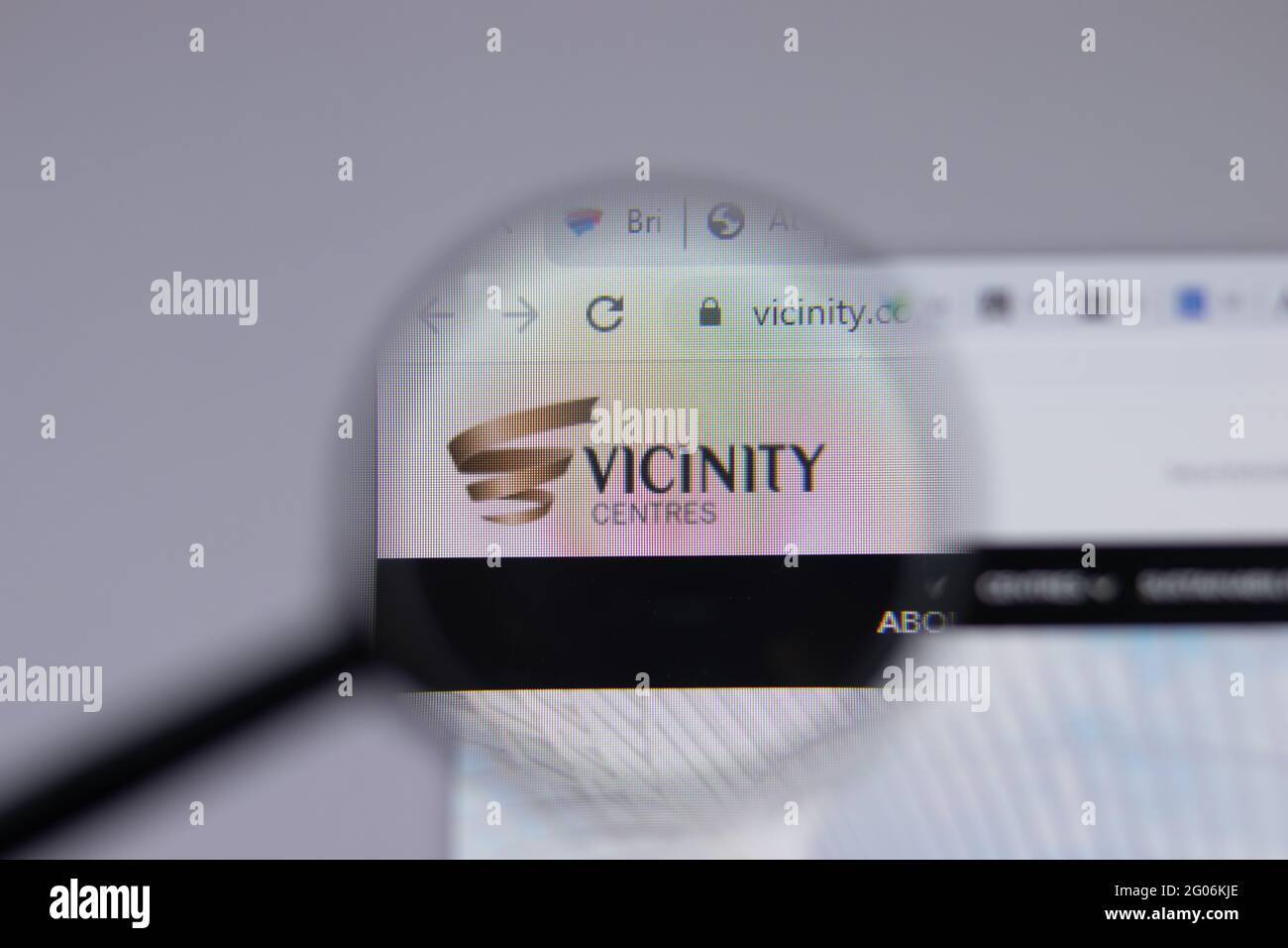 Los Angeles, California, USA - 1 June 2021: Vicinity Centres logo or ...