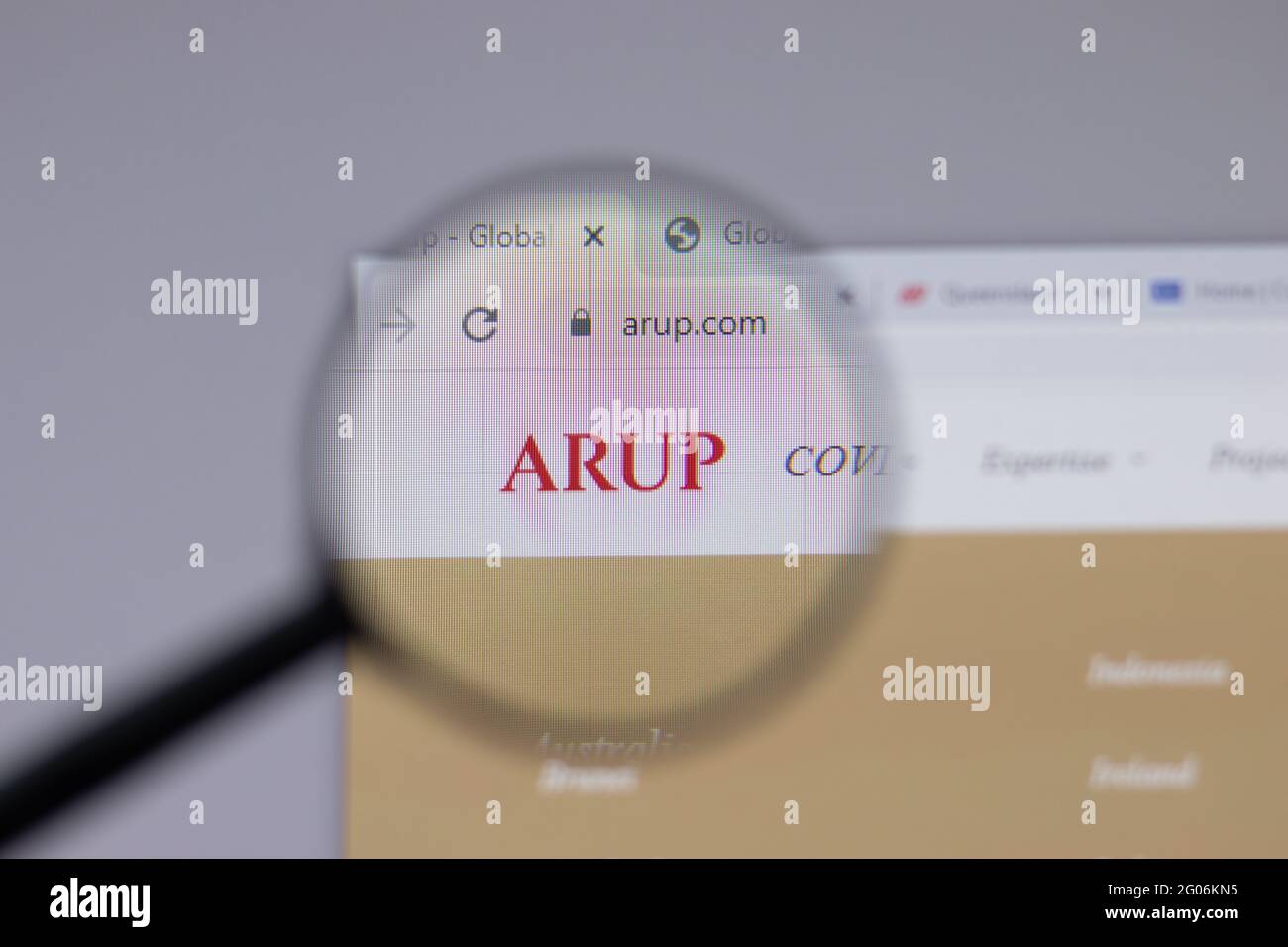 Los Angeles, California, USA - 1 June 2021: Arup Group logo or icon on ...