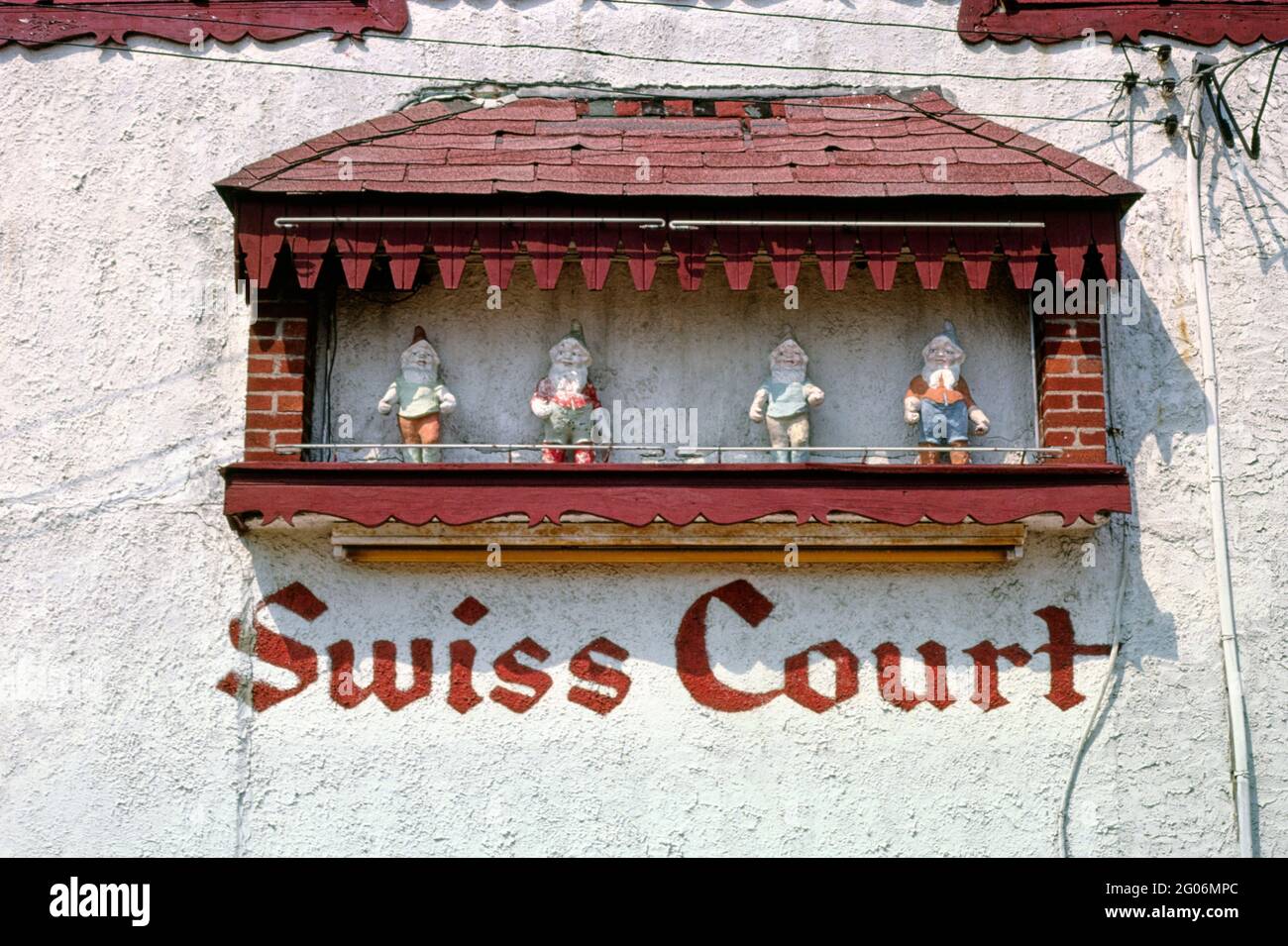 1980s United States Swiss Court, Ramsey, New Jersey 1988 Stock Photo