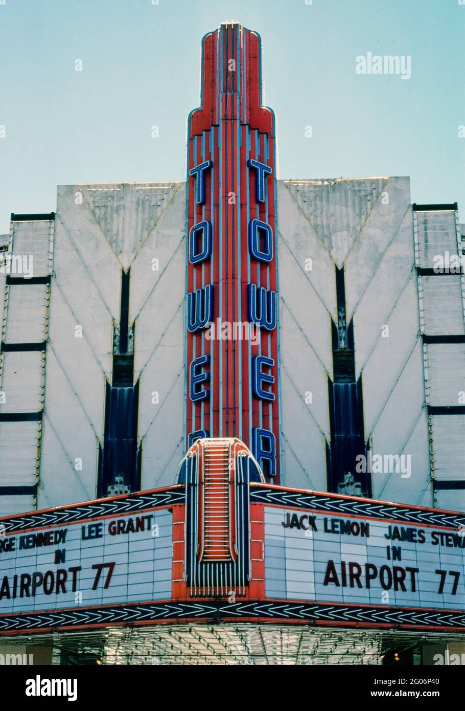 1970s America Tower Theater, Houston, Texas 1977 Stock Photo Alamy