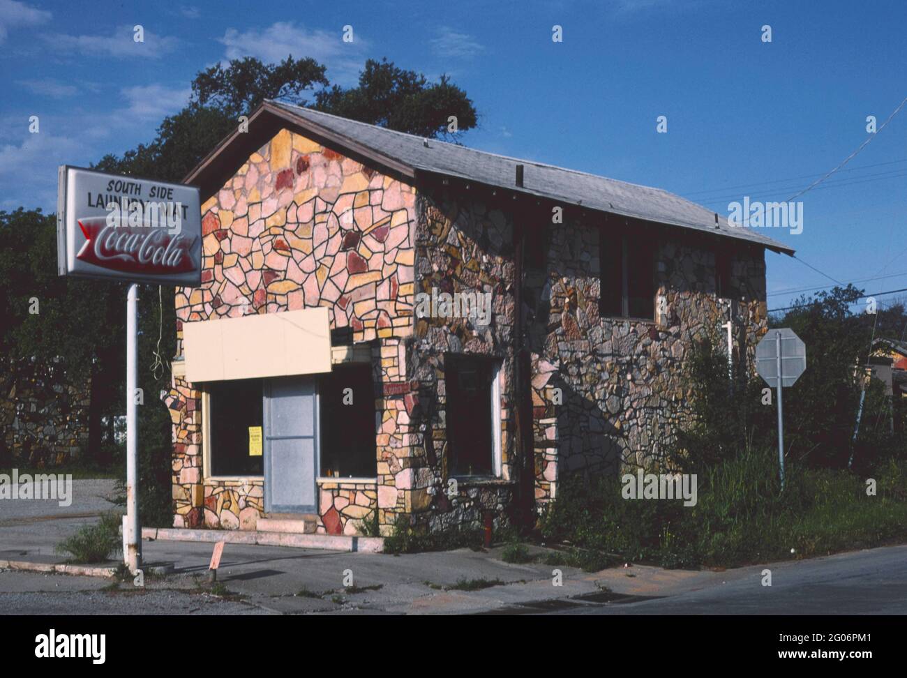 1980s America South Side Laundry Mat, Pauls Valley, Oklahoma 1982