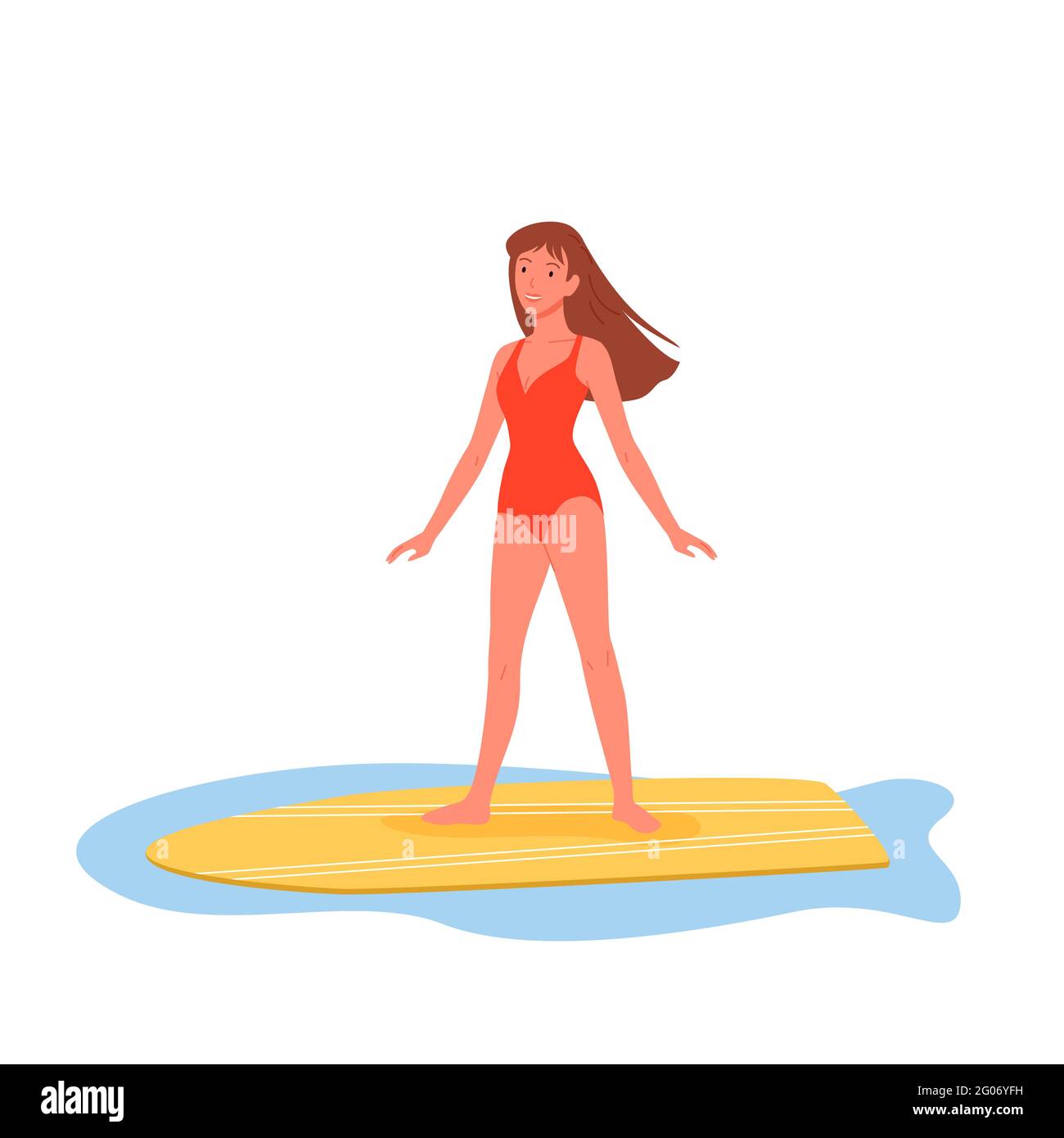 Cartoon woman in bikini Cut Out Stock Images & Pictures Alamy